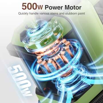 Carpet Cleaner Machine, Portable Carpet & Upholstery Spot Cleaner, 18 Kpa Powerful Suction Pet Stain...