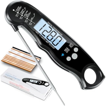 Digital Meat Thermometer - Instant Waterproof Read