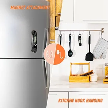 Digital Meat Thermometer - Instant Waterproof Read