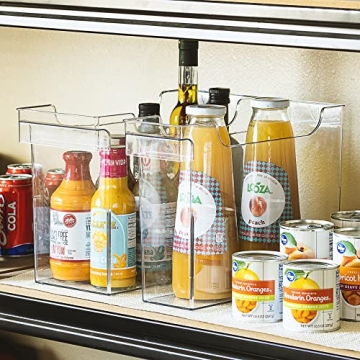 Sorbus Roll Out Storage Bins - Stylish Organizer with Wheels