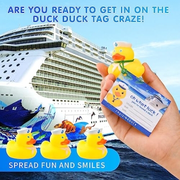 Fun Duck Tag Cruise Kit with 12 Adorable Rubber Ducks