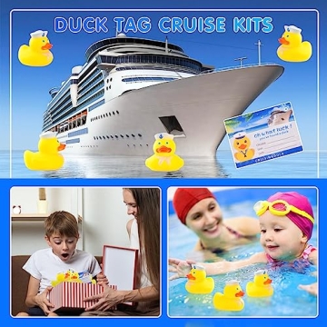 Fun Duck Tag Cruise Kit with 12 Adorable Rubber Ducks
