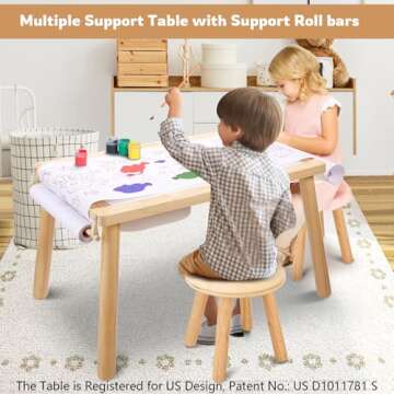 wingyz Sensory Table and Chair Set, 3 in 1 Kids Table for Play Study Art Dining Toys Storage, Sensor...