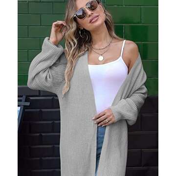 Cozy Women’s Oversized Long Cardigan Sweater for All Seasons