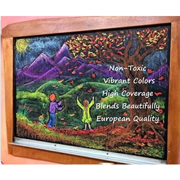 Mercurius Blackboard Pastel Chalk Set - 12 Assorted Colors