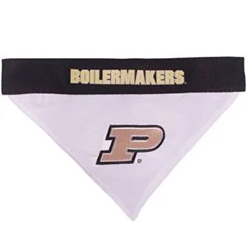 Pets First Collegiate Pet Accessories, Reversible Bandana, Purdue Boilermakers, Small/Medium