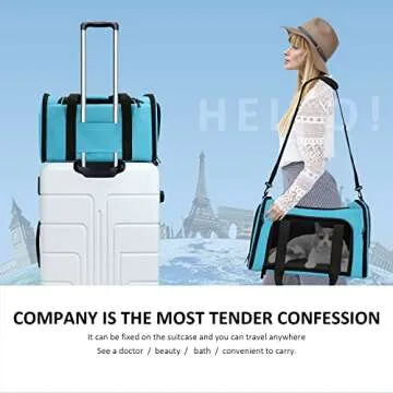 Henkelion Airline Approved Pet Carrier for Small Pets