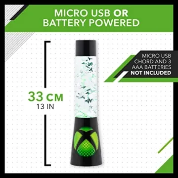 Paladone Xbox Glitter Flow Lamp 33 cm Night Light