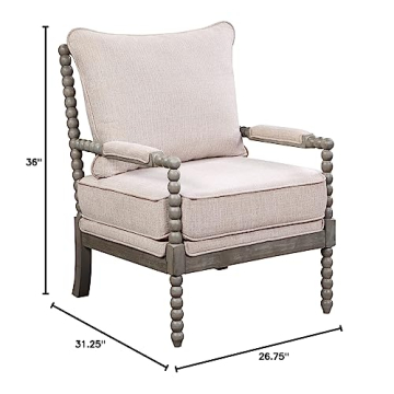 Stylish OSP Home Furnishings Abbott Spindle Accent Chair