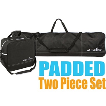 Athletico Padded Snowboard and Boot Bag Combo - Durable & Spacious