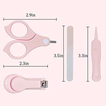 GLOVAL BABY Baby Nail Kit - Cute Owl Case with Clipper, Scissor, File & Tweezer
