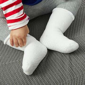 VWU Baby Kids Warm Thick Cotton Ankle Crew Socks 0-3M