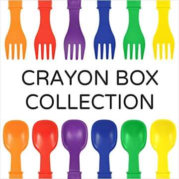 Re-Play Made in USA 12 Oz. Reusable Plastic Bowls, Pack of 6 - Dishwasher and Microwave Safe Bowls for Cereals, Snacks, and Everyday Dining - Toddler Bowl Set 5.75" x 5.75" x 2", Crayon Box
