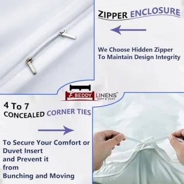 King XL Duvet Cover Set 800 TC Egyptian Cotton Luxury