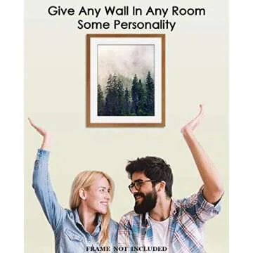 Foggy Forest Abstract Wall Art: Minimalist & Aesthetic Decor for Any Room