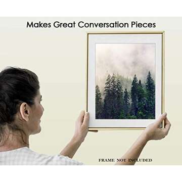 Foggy Forest Abstract Wall Art - Aesthetic & Boho Decor