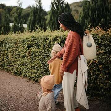 mushie Silicone Pacifier Holder Case (Cambridge Blue)