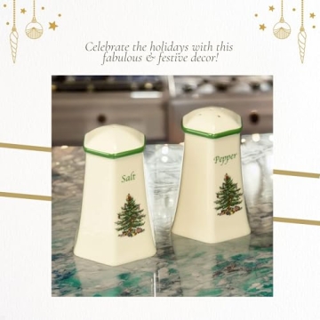 Spode Christmas Tree Salt & Pepper Shaker Set for Holidays