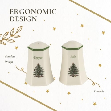 Spode Christmas Tree Salt & Pepper Shaker Set for Holidays