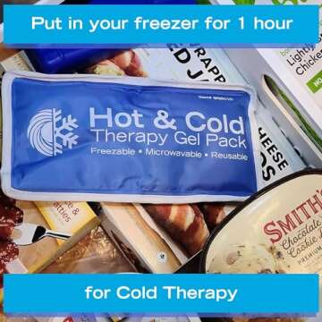 Roscoe Medical Gel Ice Packs Reusable and Cold Packs for Injuries Reusable, Shoulder Ice Pack, Knee ...