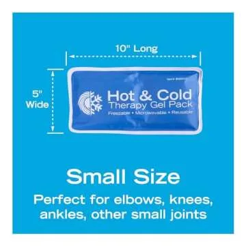 Roscoe Medical Gel Ice Packs Reusable and Cold Packs for Injuries Reusable, Shoulder Ice Pack, Knee Ice Pack, Hot and Cold Pack, Ice Pack for Back, 5 x 10 Inches, Small Ice Pack