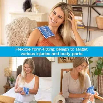 Roscoe Medical Gel Ice Packs Reusable and Cold Packs for Injuries Reusable, Shoulder Ice Pack, Knee Ice Pack, Hot and Cold Pack, Ice Pack for Back, 5 x 10 Inches, Small Ice Pack
