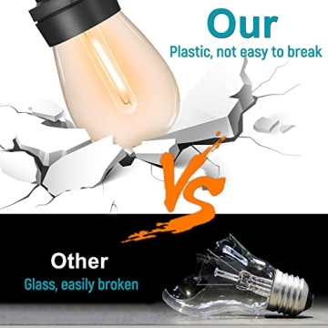 48FT Solar String Lights - Shatterproof & Waterproof Outdoor Decor