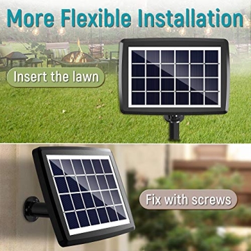 48FT Solar String Lights - Shatterproof & Waterproof Outdoor Decor