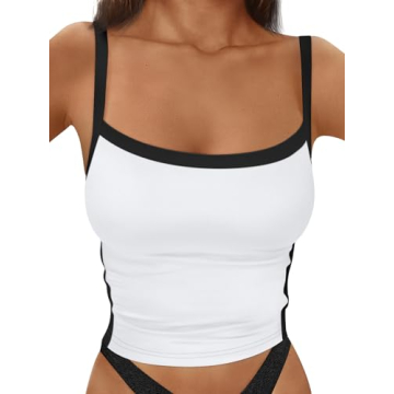 Trendy Queen Women's Color-Blocked Slim Fit Camisole - Perfect for Summer Style