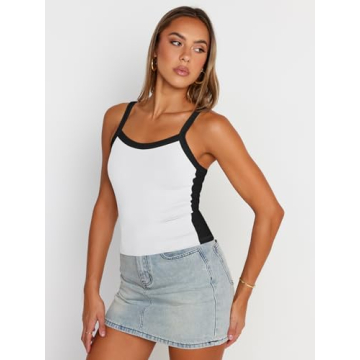 Trendy Queen Women's Color-Blocked Cami - Summer Essential
