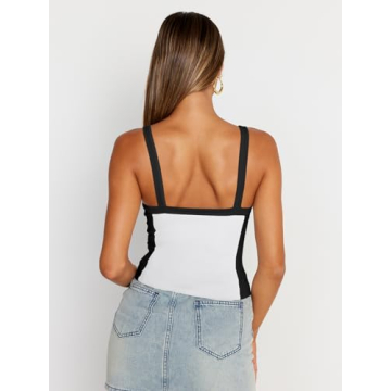 Trendy Queen Women's Color-Blocked Cami - Summer Essential