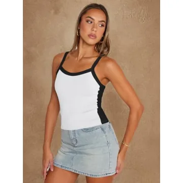 Trendy Queen Women's Color-Blocked Cami - Summer Essential