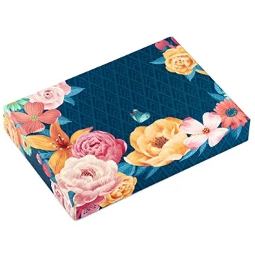 Hallmark Floral Stationery Set with Organizer Box for Gifts