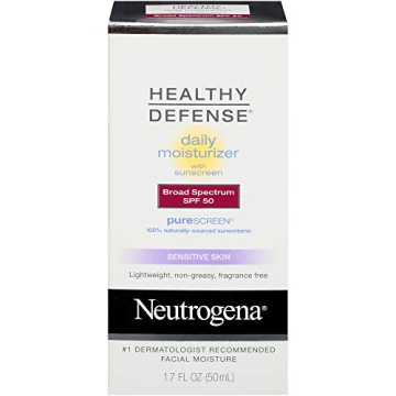 Neutrogena Healthy Defense Daily Moisturizer Sensitive Skin, SPF 50 Lotion 1.70 oz