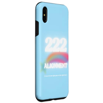 Protective iPhone XS Max Case with Angel Number 222