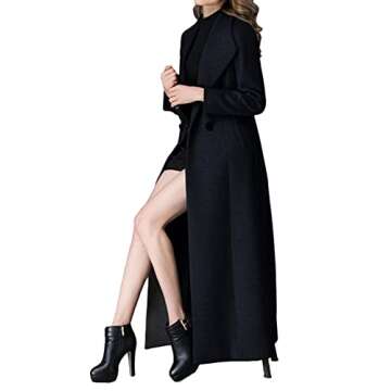 PENER Women's Charming Long Wool Trench Coat Winter Double Breasted Classic Warm Thick Jacket (as1, ...