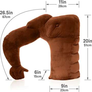 Muscle Man Pillow – Fun Cuddle Companion Gift Idea