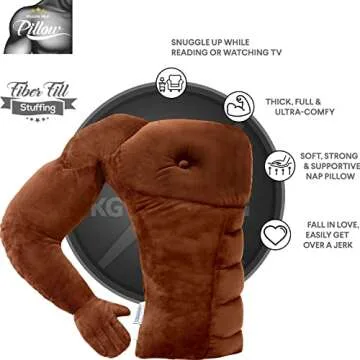 Muscle Man Pillow – Fun Cuddle Companion Gift Idea
