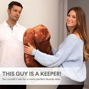Muscle Man Pillow – Fun Cuddle Companion Gift Idea