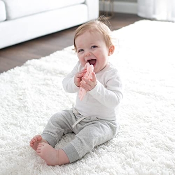 Dr. Brown's Flexees Pink Bunny Baby Teether Easy to Clean