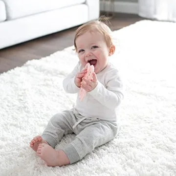 Dr. Brown's Flexees Pink Bunny Baby Teether Easy to Clean