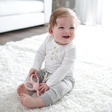 Dr. Brown's Flexees Pink Bunny Baby Teether Easy to Clean