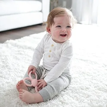 Dr. Brown's Flexees Pink Bunny Baby Teether Easy to Clean