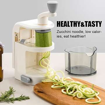 Badelite 4-IN-1 Vegetable Spiralizer with Suction Cup