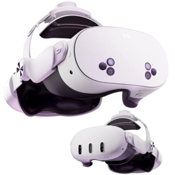 DESTEK QH3 Pressure-Free Head Strap – Enhanced Comfort from Multi-Angle Dual Strap Design, Compati...