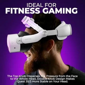 DESTEK QH3 Pressure-Free Head Strap for Meta Quest 3