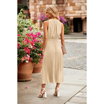PRETTYGARDEN Women's Midi Summer Dress - Stylish Comfort