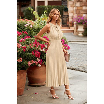 PRETTYGARDEN Women's Midi Summer Dress - Stylish Comfort