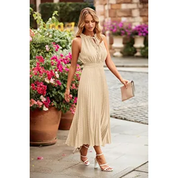 PRETTYGARDEN Women's Midi Summer Dress - Stylish Comfort