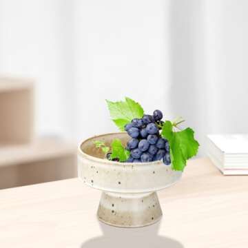 Concrete Fruit Bowl for Kitchen Counter,Large Decorative Candy Dishes for Dining Table,Modern Key Bowl Fruit Bowl Simple Ceramic Household Fruit Tray for Home Decor